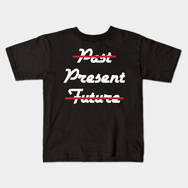 Past Present Future Spiritual Yoga Kids T-Shirt by Print-Dinner